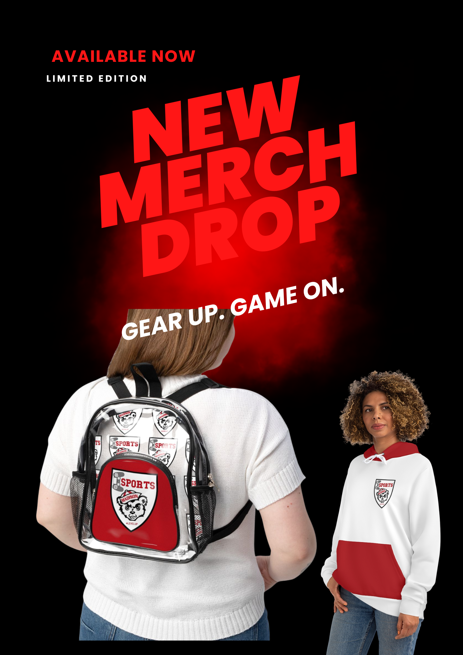 Custom Advertisment that states New Merch Drop